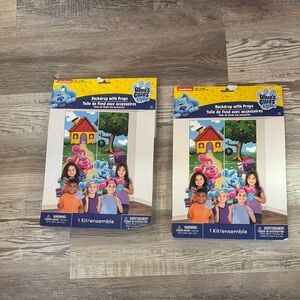 Blue and Red Party Decorations Photo Booth Kit